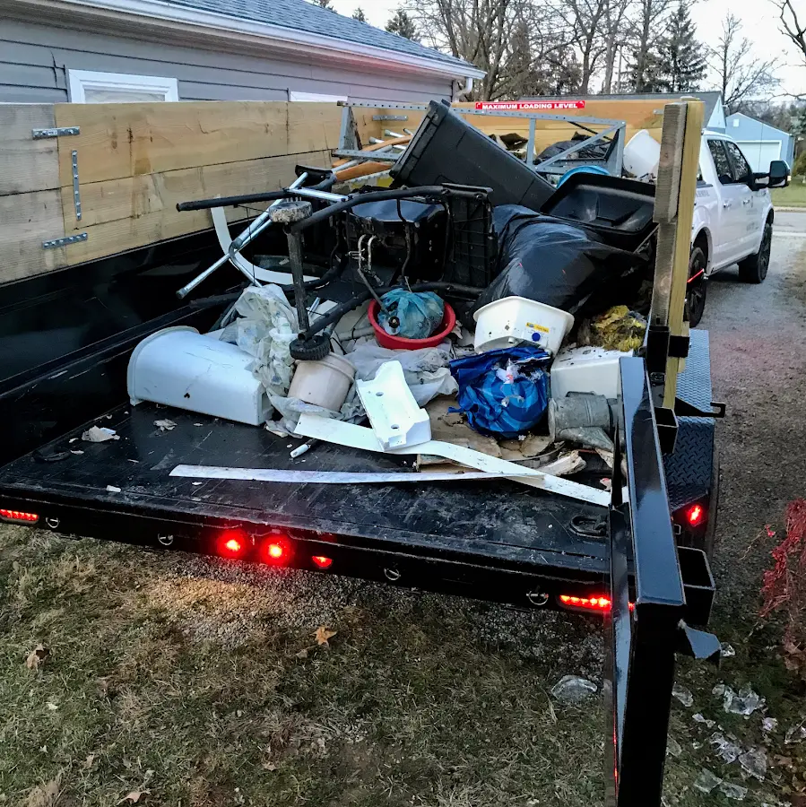 Roll-off dumpster delivered to a residential driveway in Front Royal